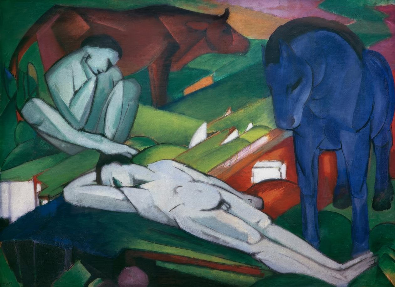 De herders door Franz Marc