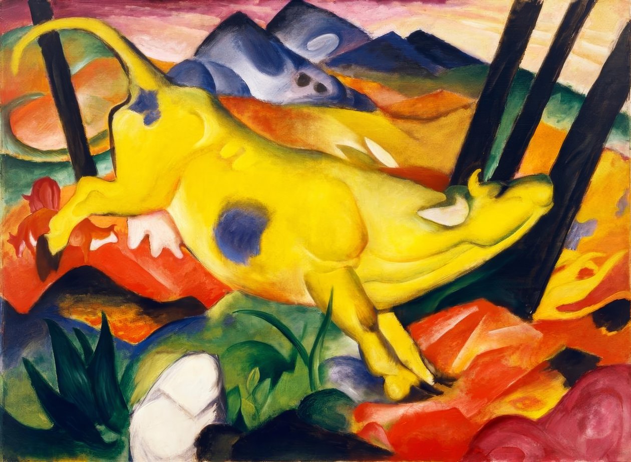 De gele koe door Franz Marc