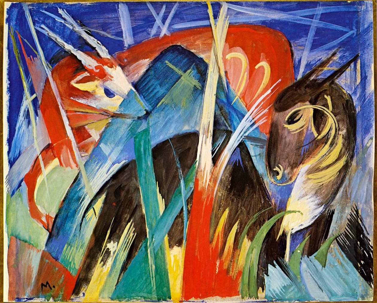 Feeën dieren door Franz Marc