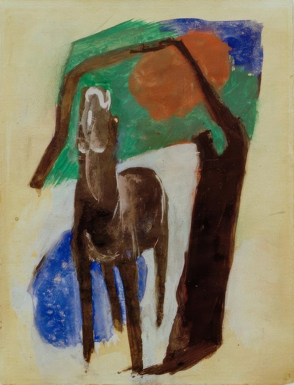 Klagend paard door Franz Marc