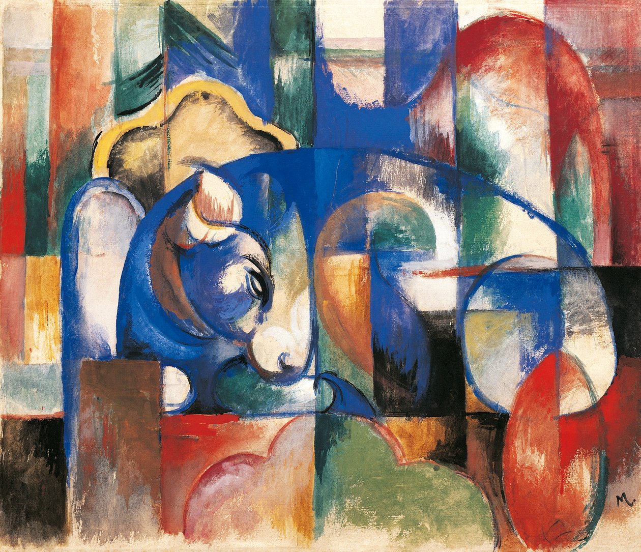 Liggende Stieren door Franz Marc