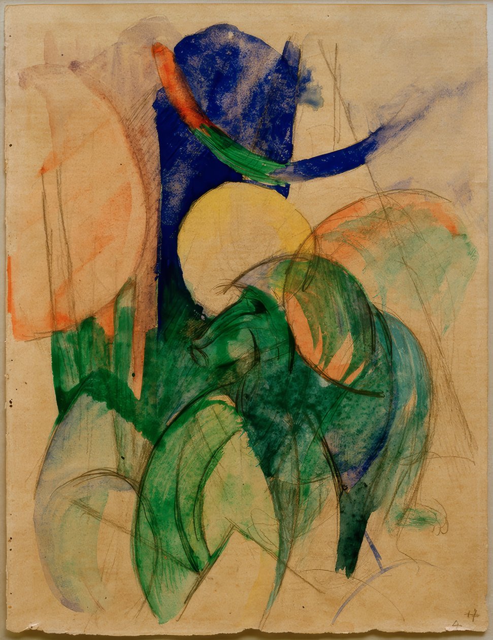 Mandril door Franz Marc