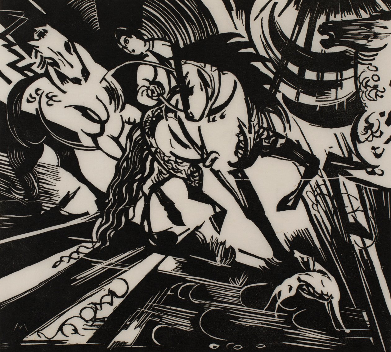 Rijschool door Franz Marc