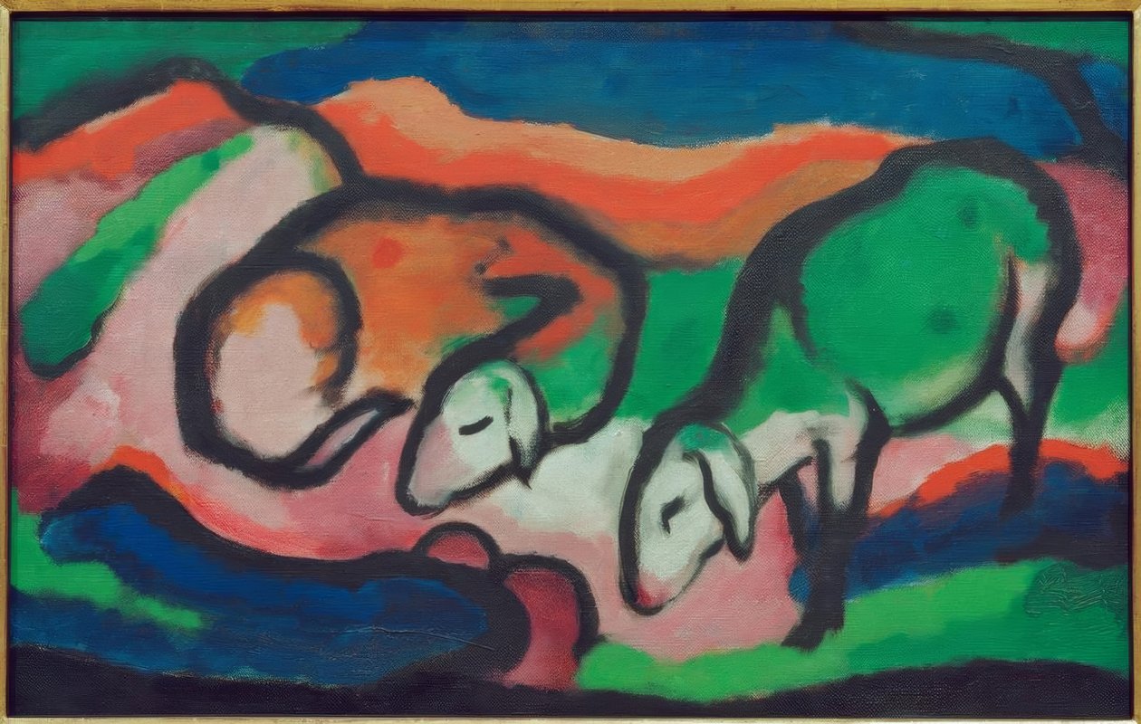 Schapen door Franz Marc