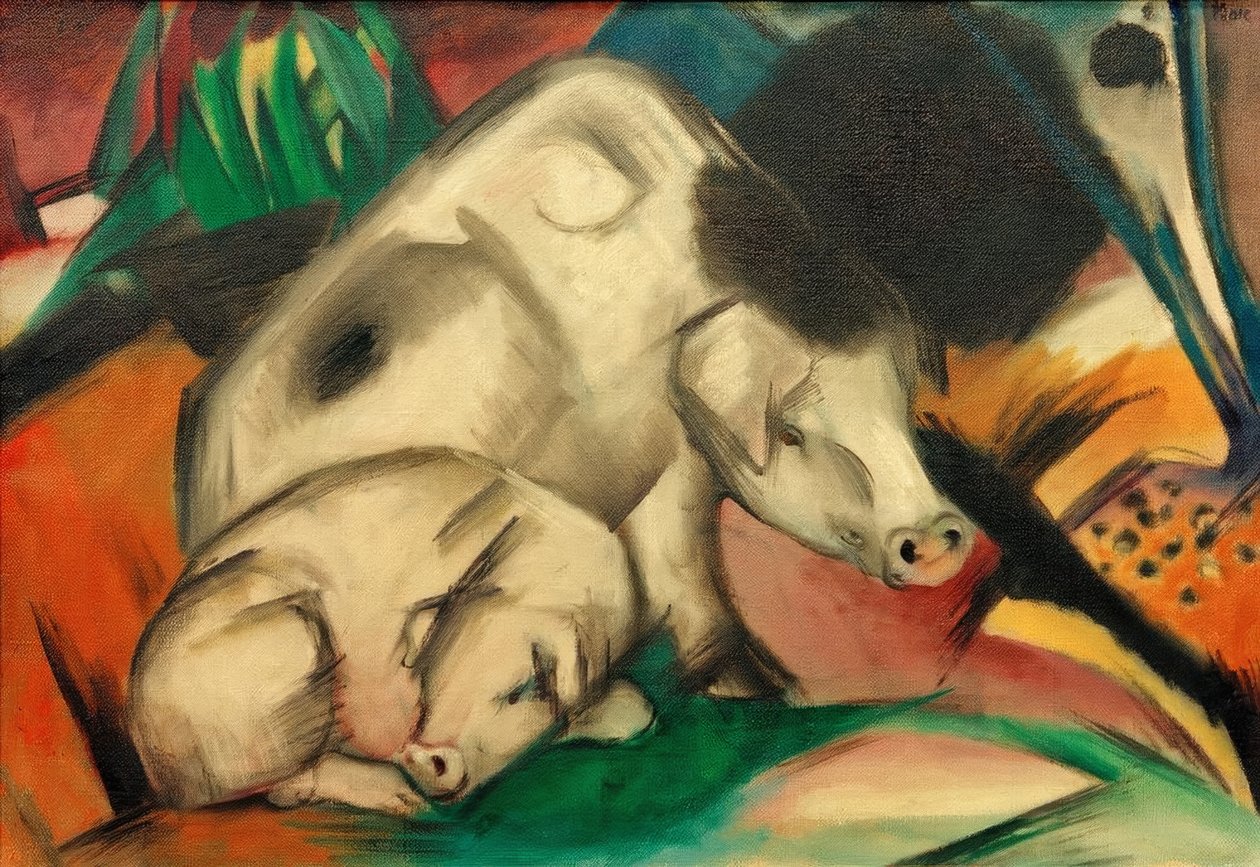 Varkens (zeug) door Franz Marc