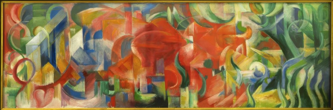 Spelende Vormen door Franz Marc