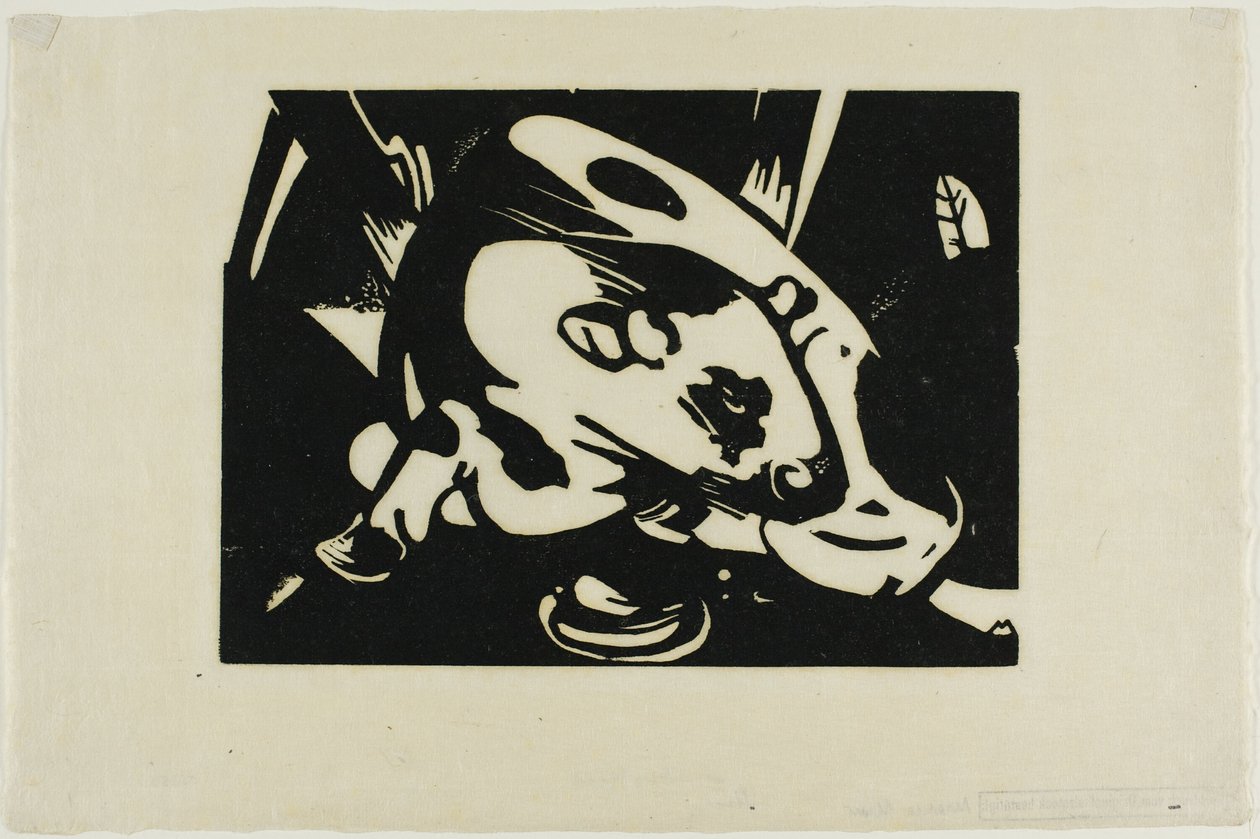 De Stier door Franz Marc