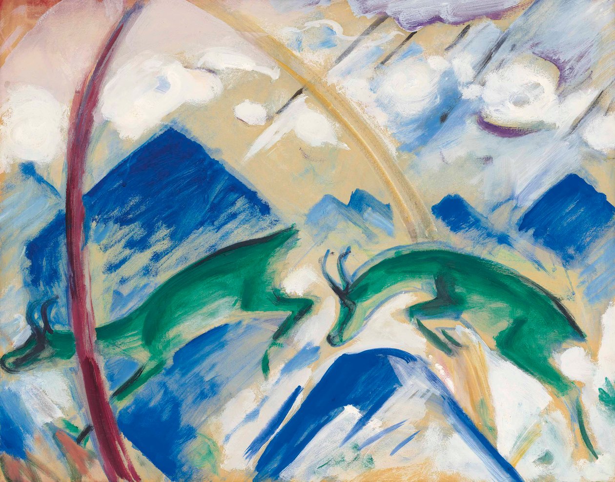 De gems, 1911 door Franz Marc