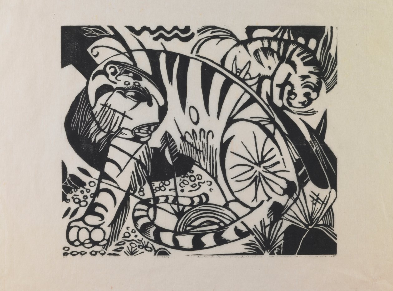 Tijger door Franz Marc