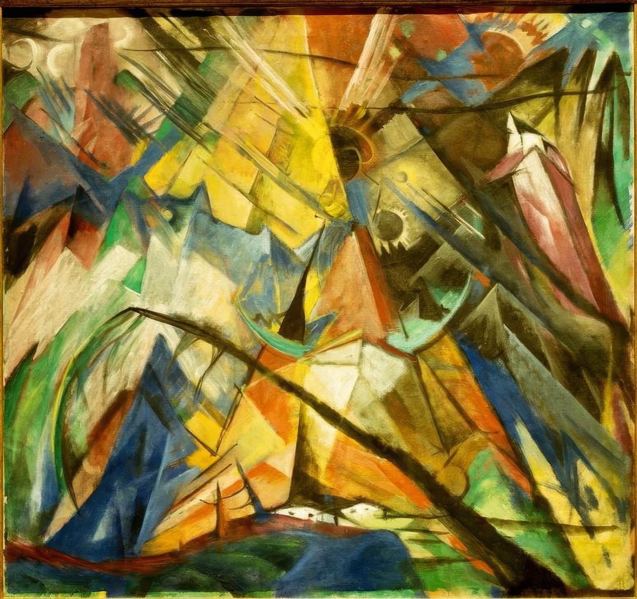 Tirol door Franz Marc