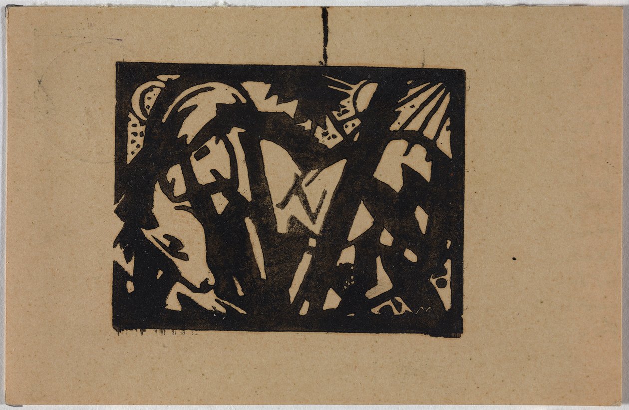 Wild paard door Franz Marc