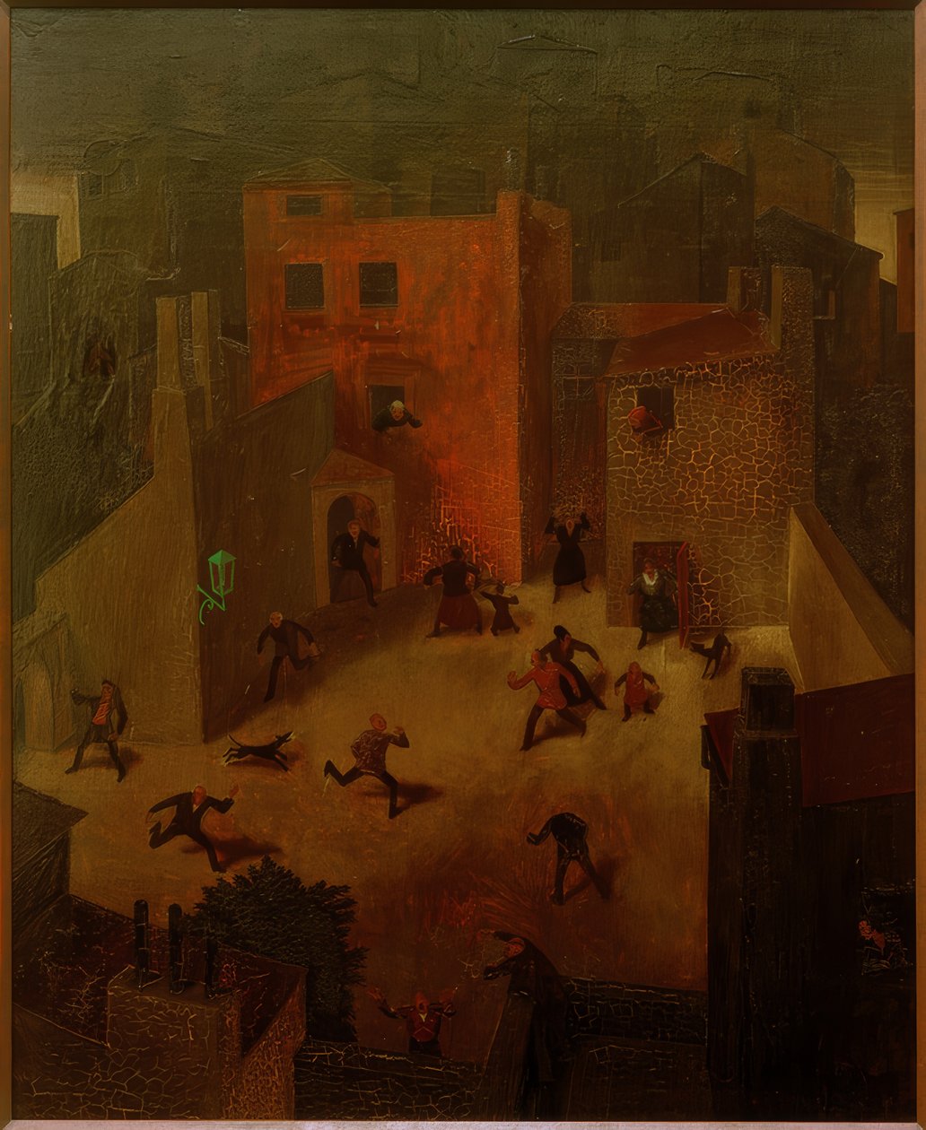 Stadsbeeld door Franz Sedlacek
