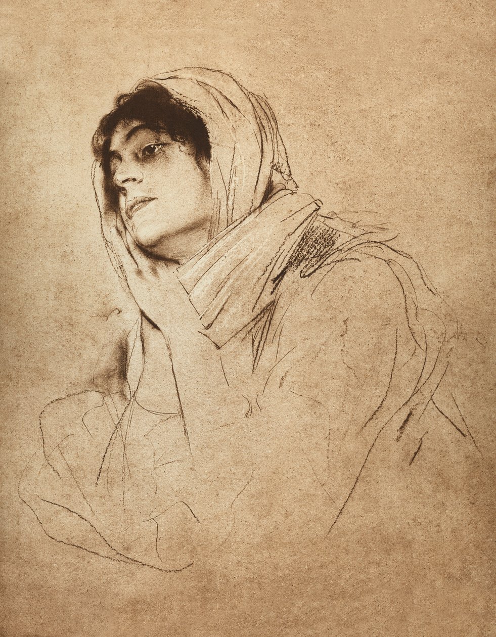 Eleonora Duse door Franz Seraph von Lenbach