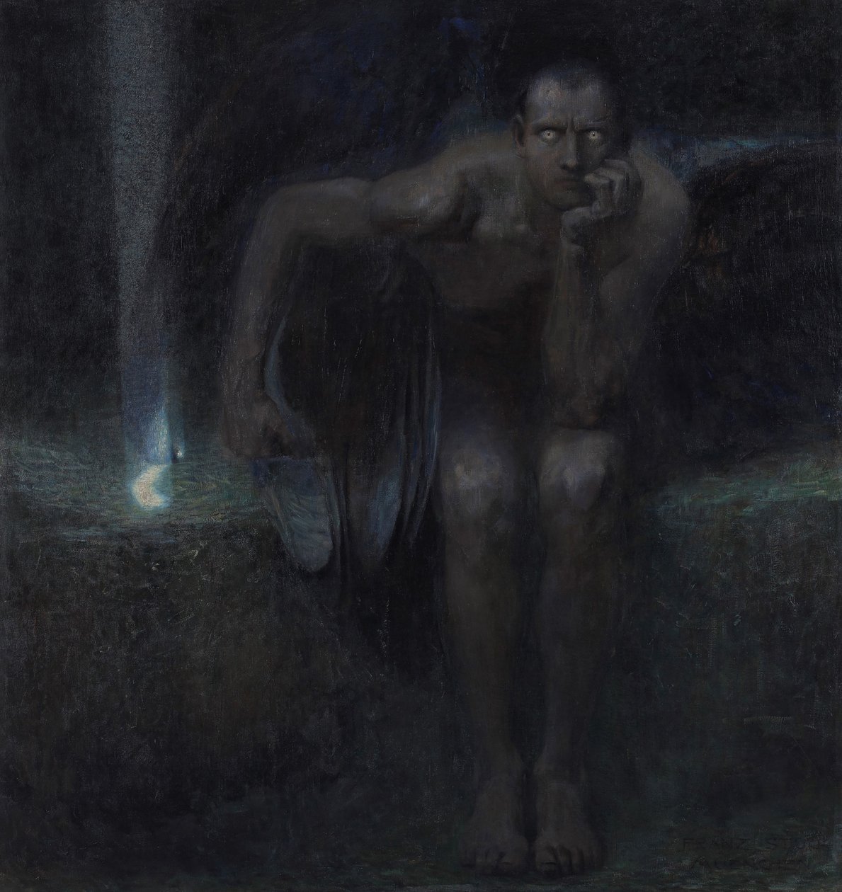Lucifer, 1891 door Franz Stuck Ritter von