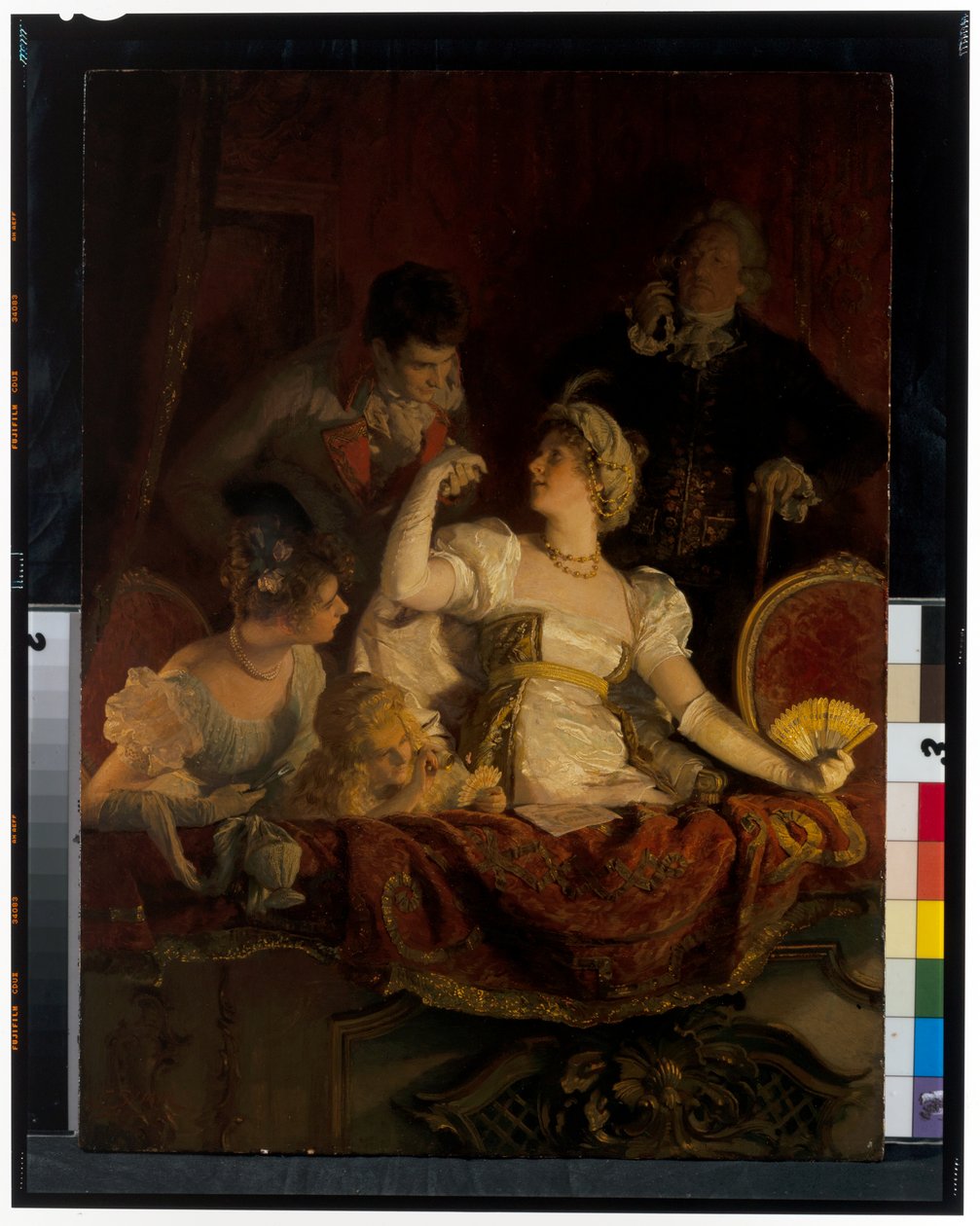 Theaterscène door Franz Xaver Simm