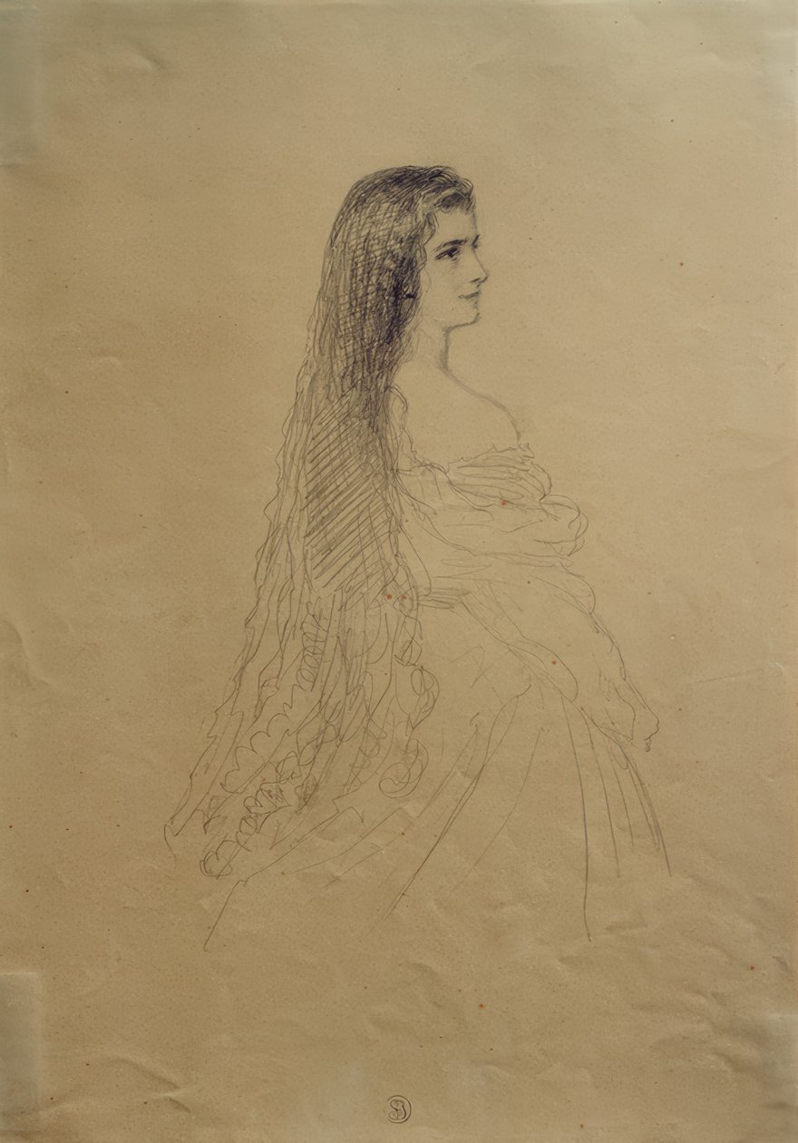 Keizerin Elisabeth van Oostenrijk door Franz Xaver Winterhalter