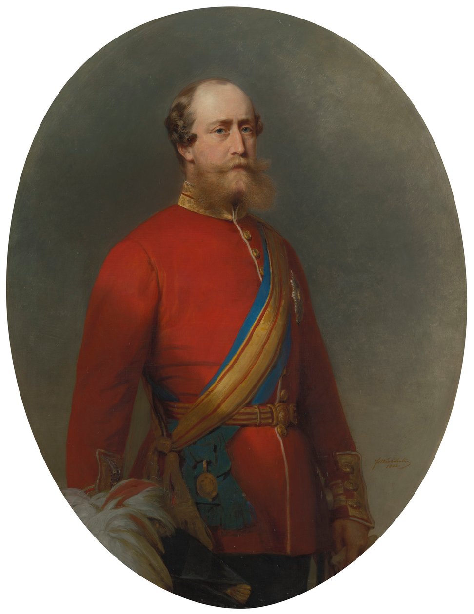Prins Christian van Sleeswijk-Holstein (1831-1917) door Franz Xaver Winterhalter