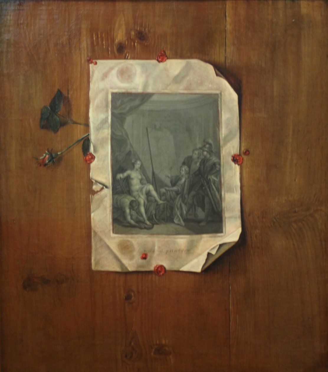 Duits: De studiomuur (Quodlibet) door Franz de Hamilton