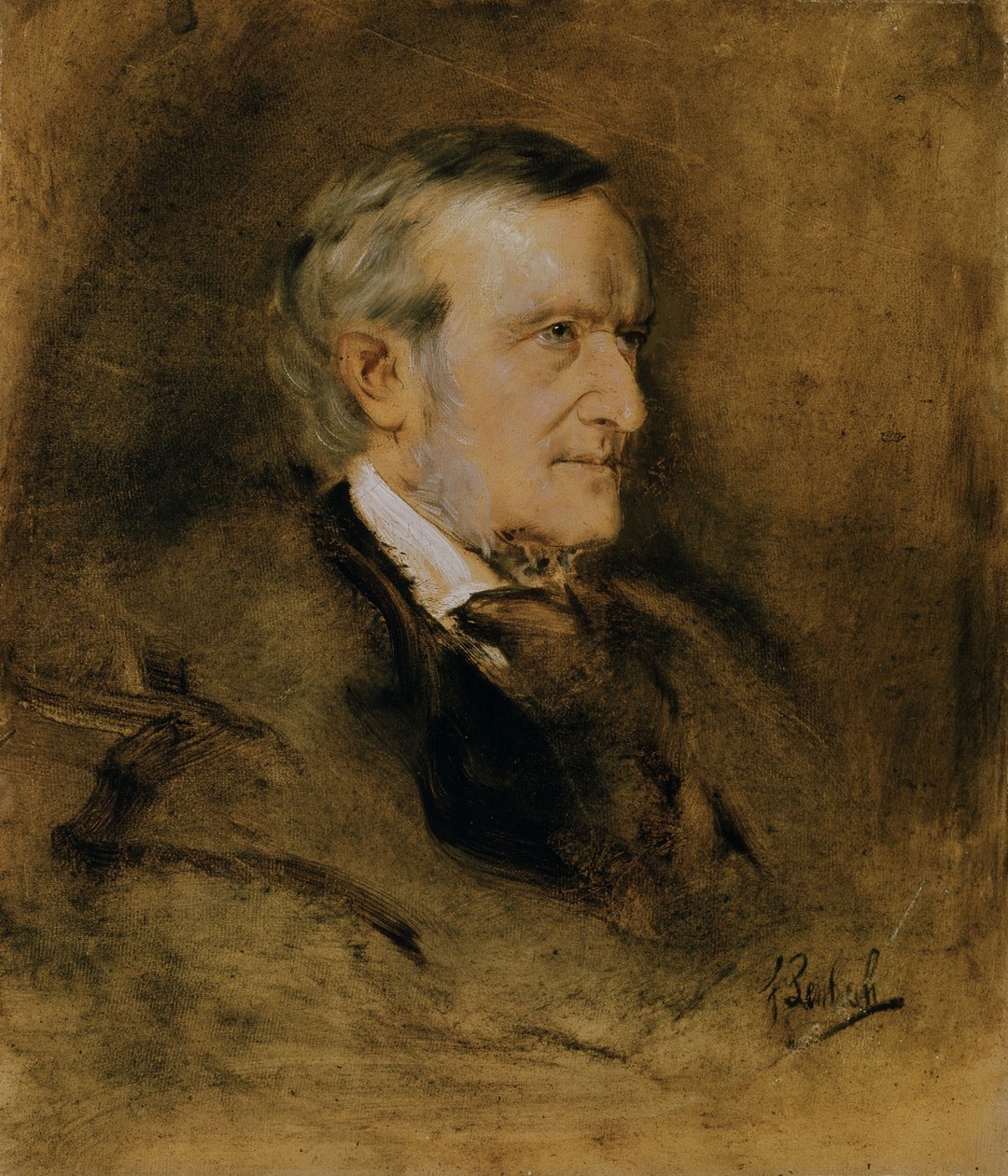 Richard Wagner door Franz von Lenbach