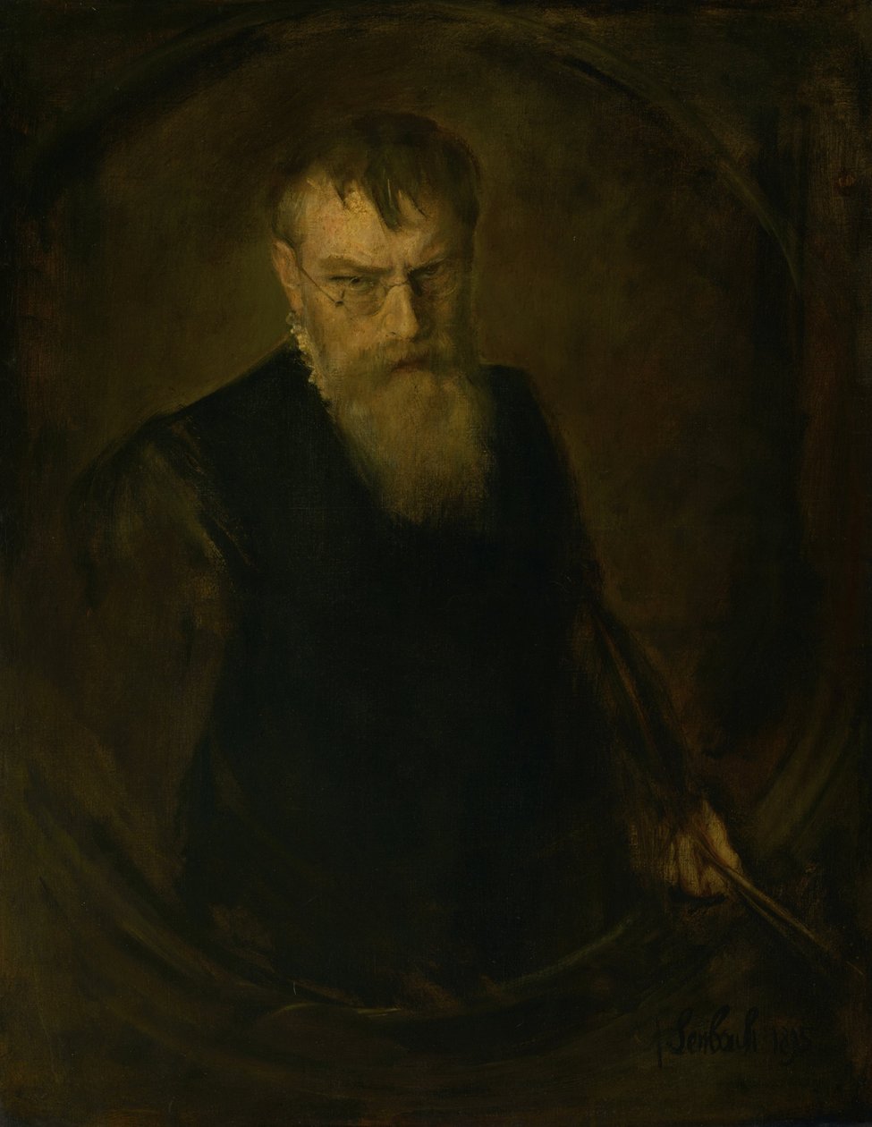 Zelfportret door Franz von Lenbach