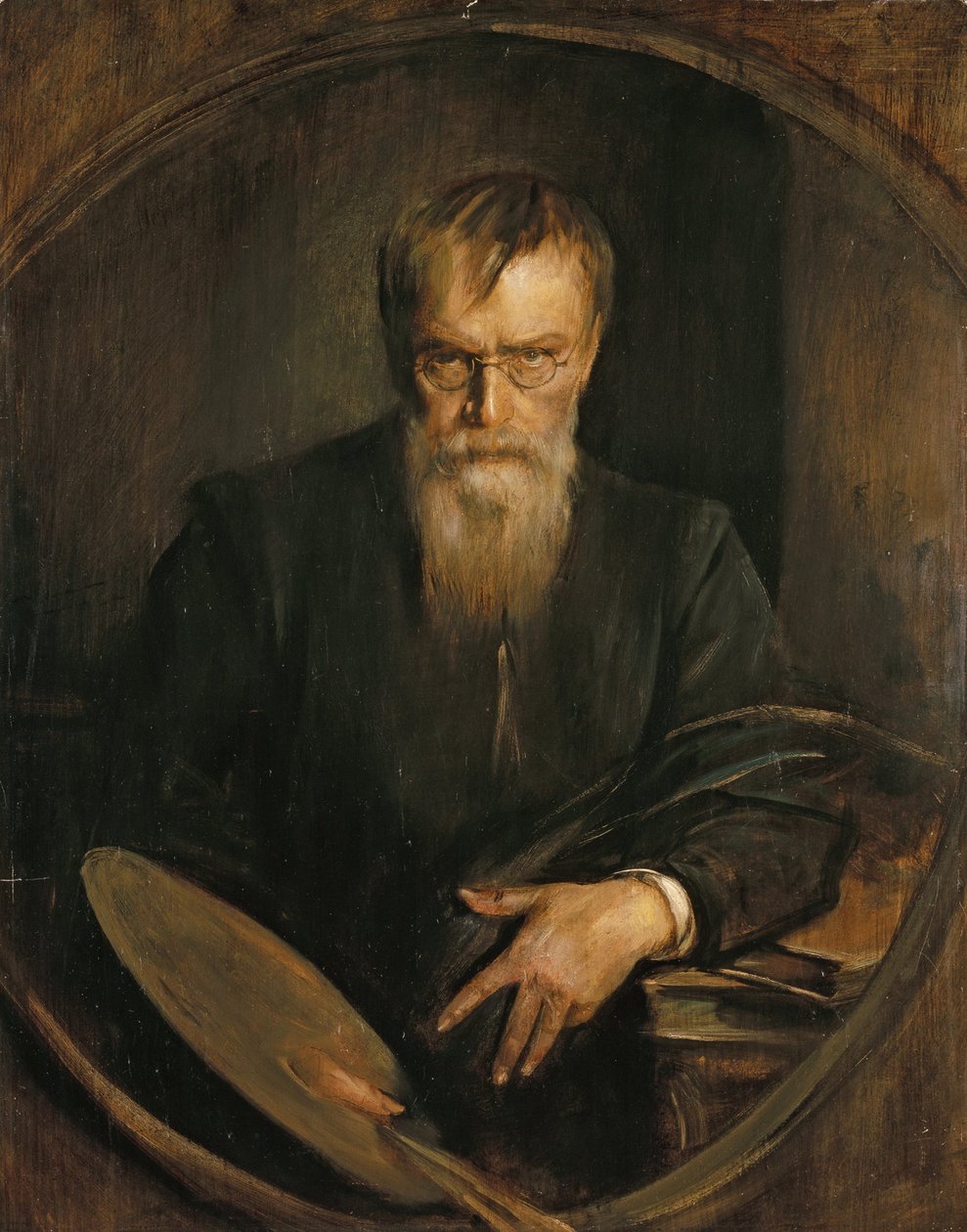 Zelfportret door Franz von Lenbach