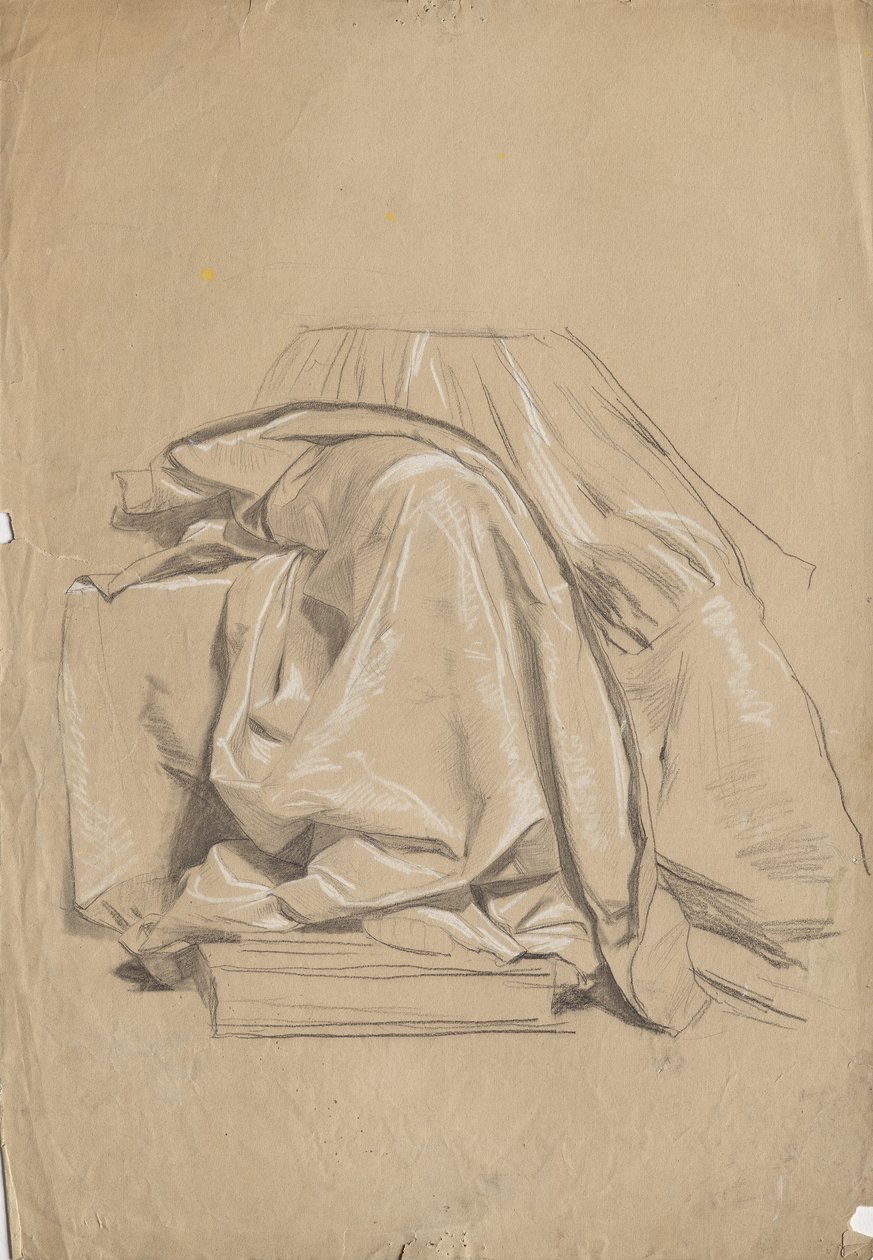 Draperiestudie door Franz von Matsch