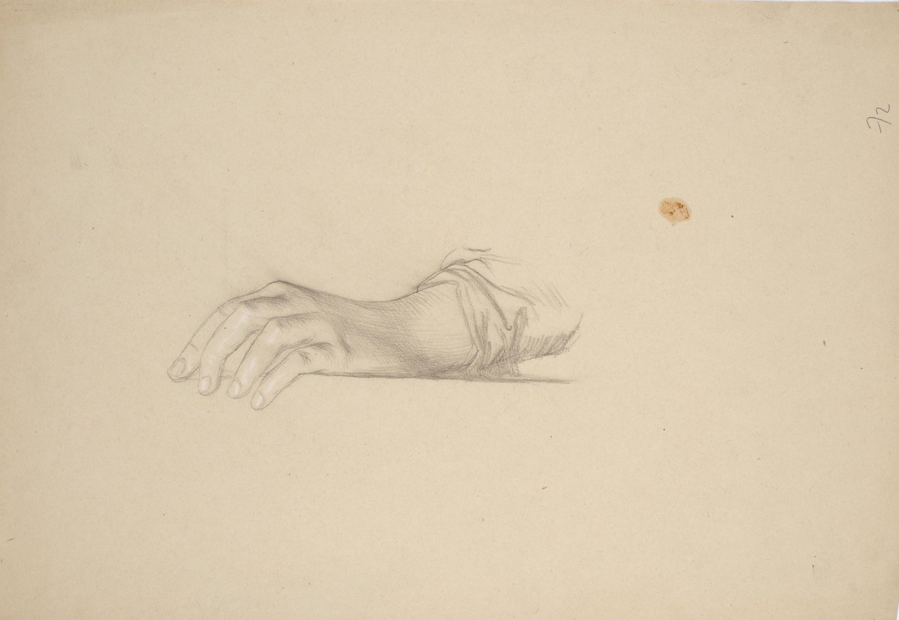 Handstudie door Franz von Matsch