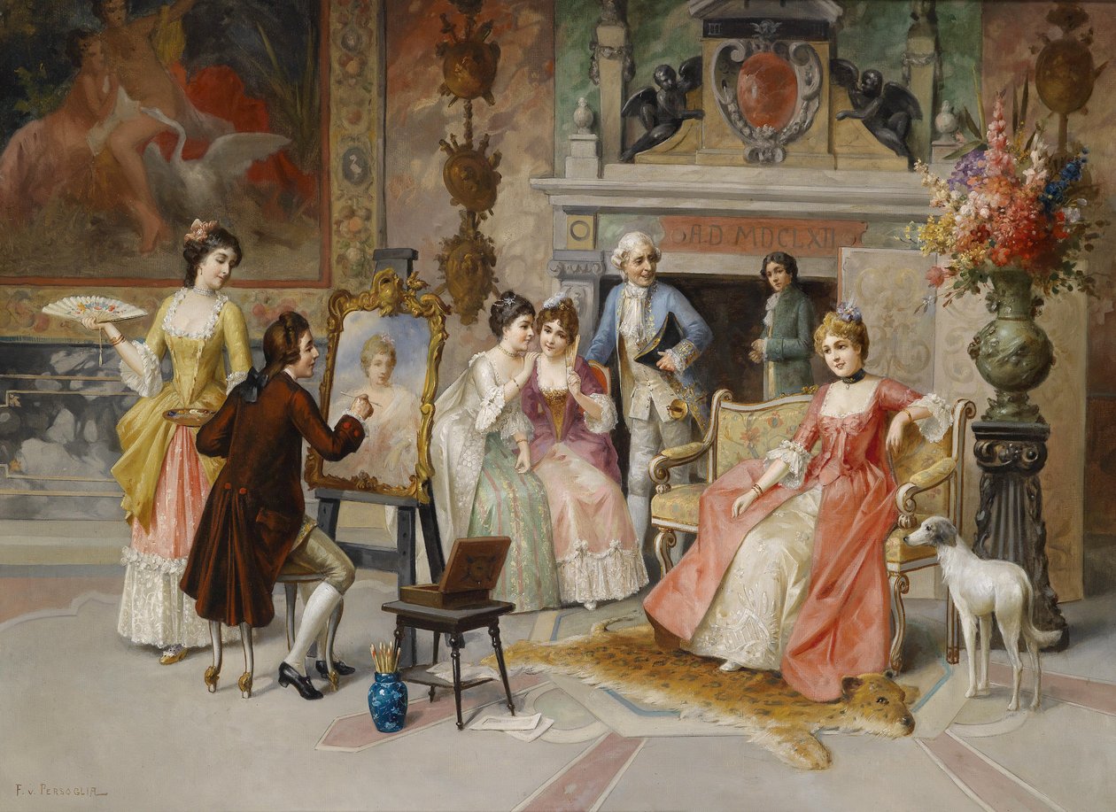 Portretschilder door Franz von Persoglia