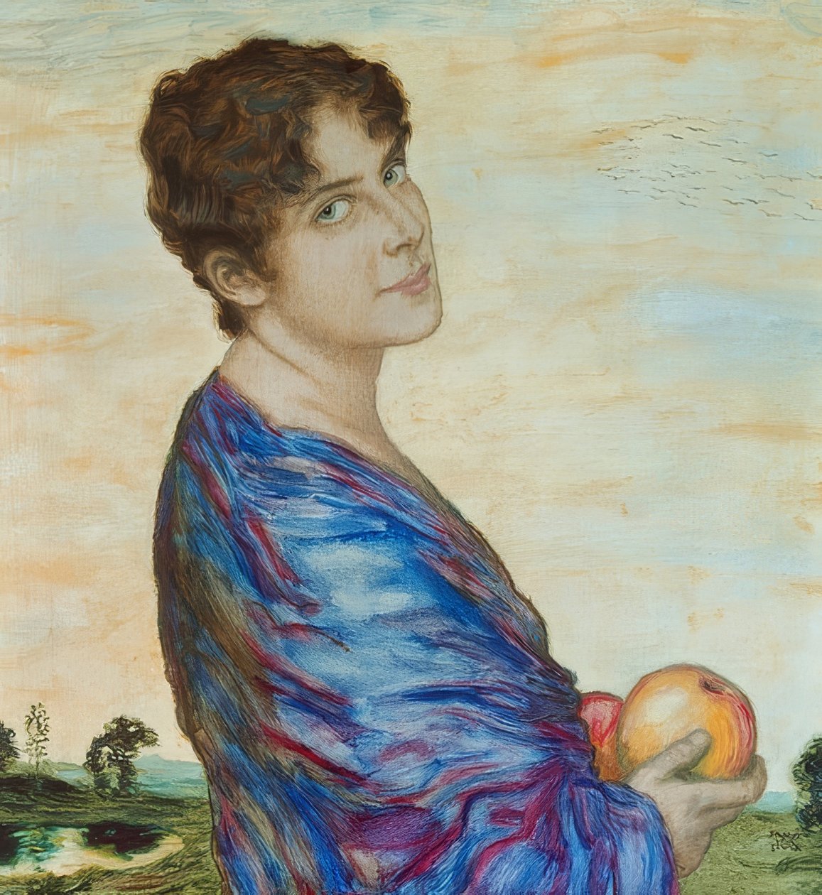 Portret van mevrouw Stuck door Franz von Stuck