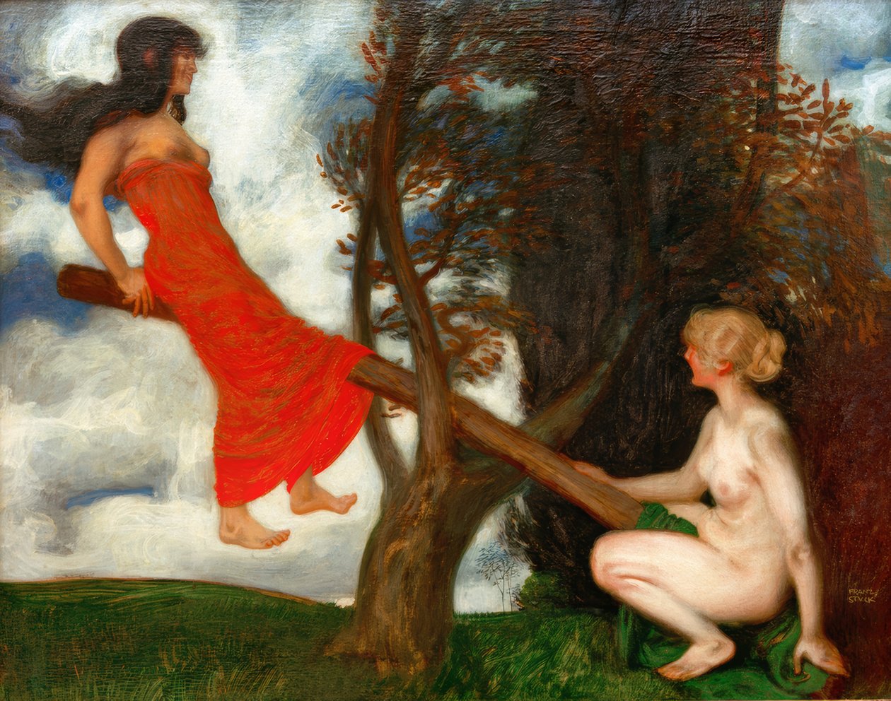 De wip door Franz von Stuck