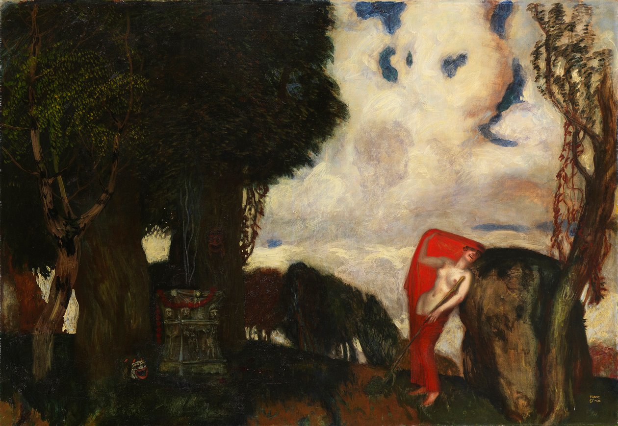 Iphigenia in Tauris, ca. 1890 door Franz von Stuck