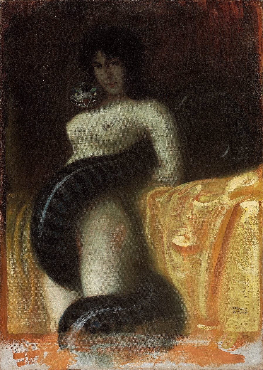 Sensualiteit, ca. 1891 door Franz von Stuck