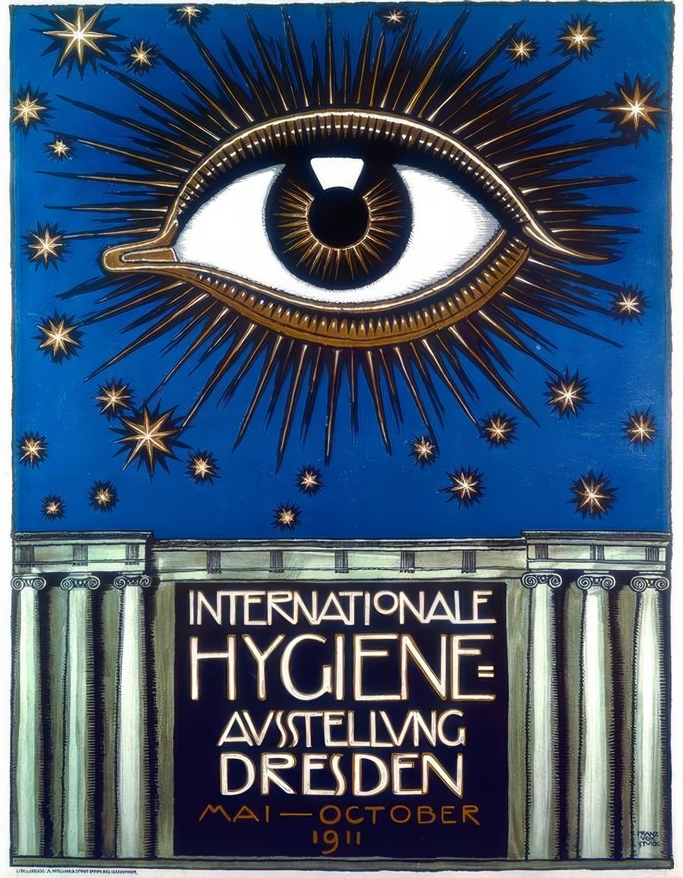 Stuck, tentoonstellingsposter 1911 door Franz von Stuck
