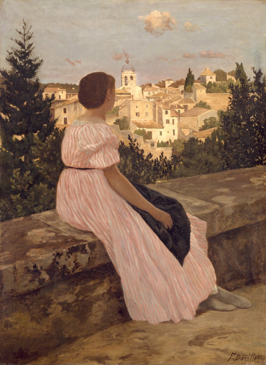 La Robe Rose door Frédéric Bazille