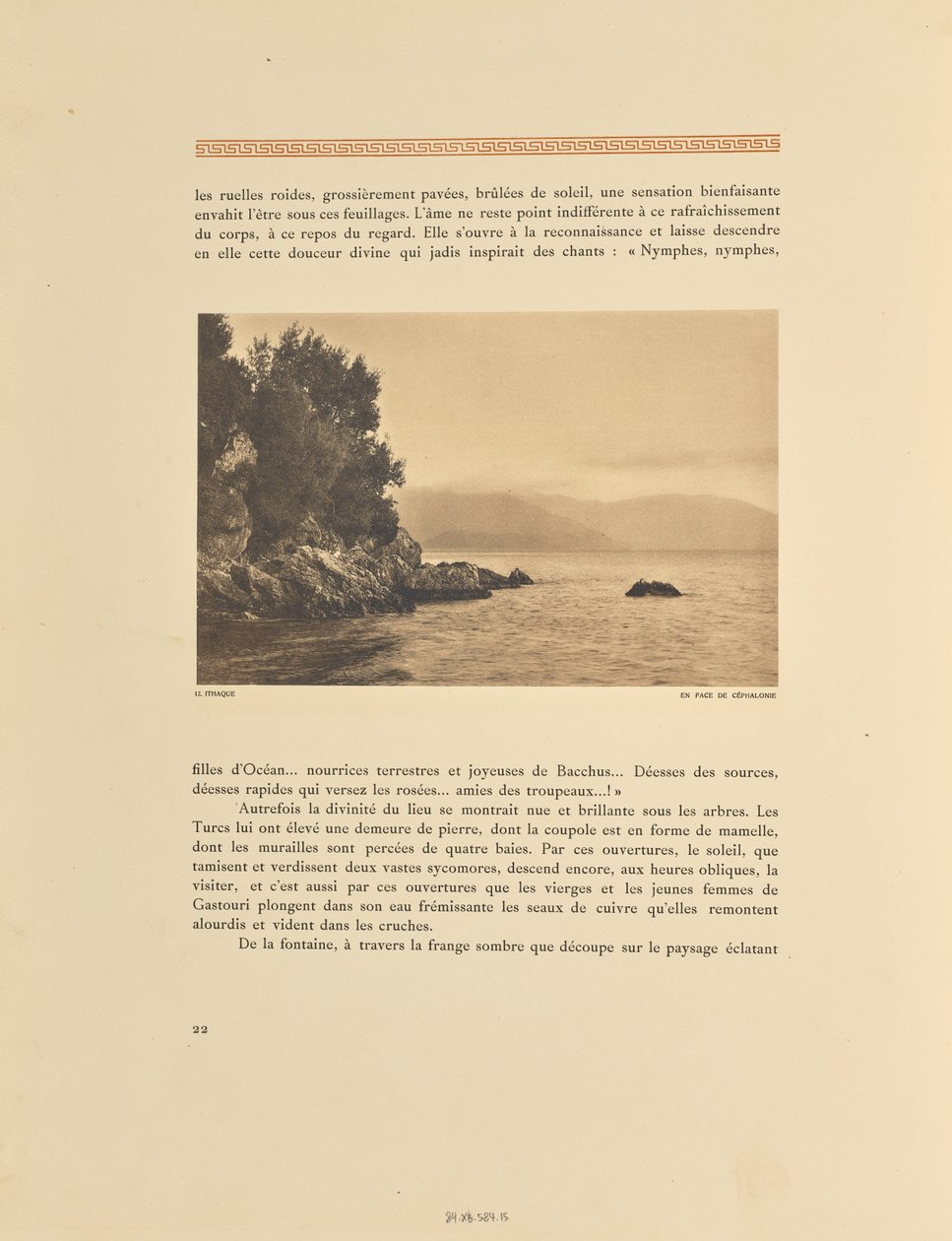 Ithaca. Tegenover Cephalonia door Frédéric Boissonnas