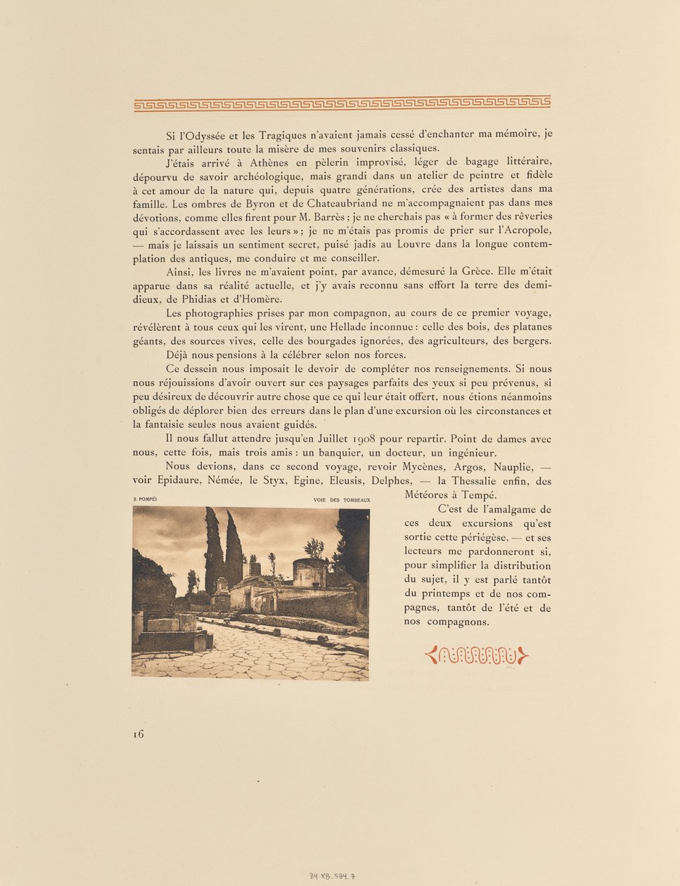 Pompeii. Route van de tombes door Frédéric Boissonnas