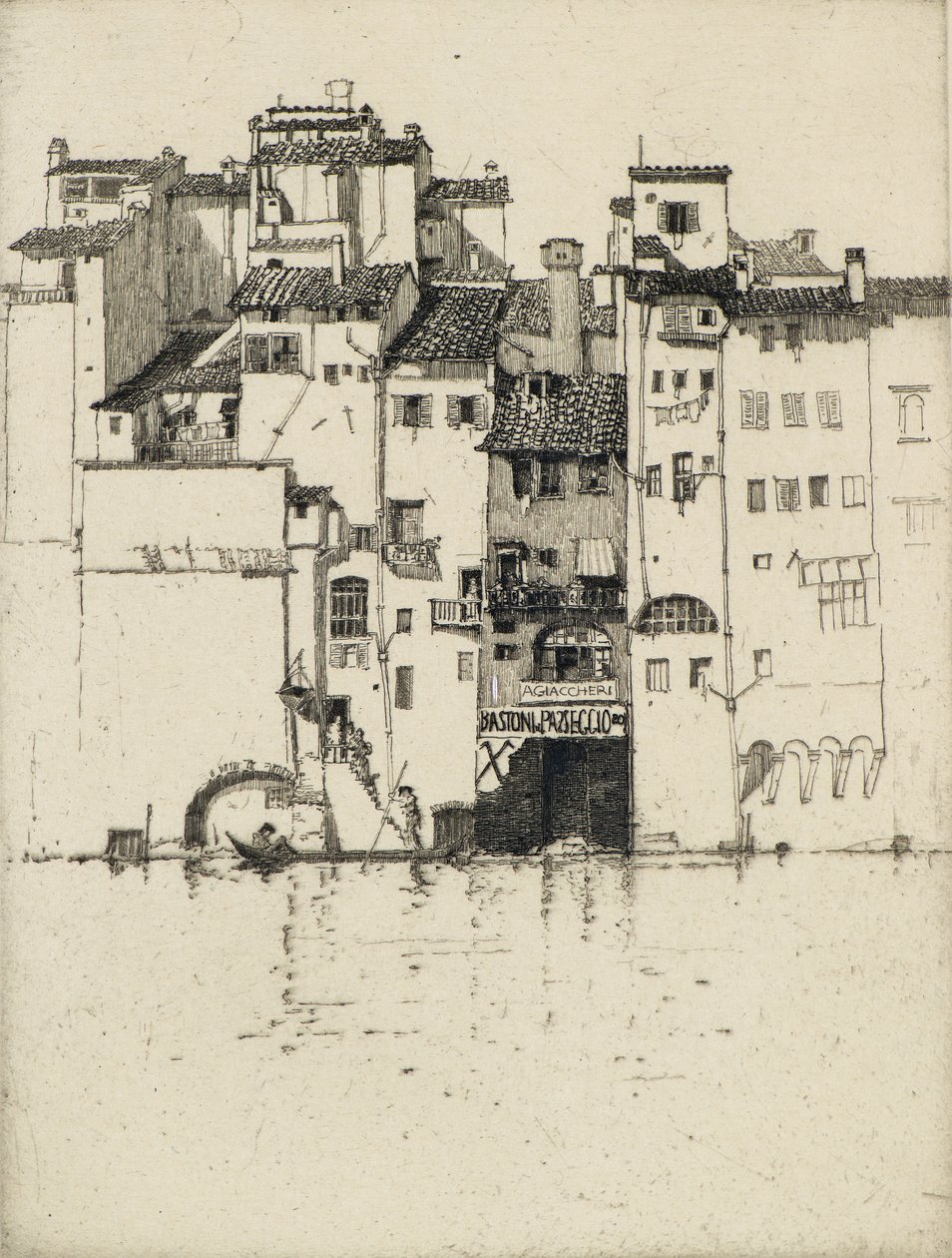 Aan de Arno, 20e eeuw door Fred Richards