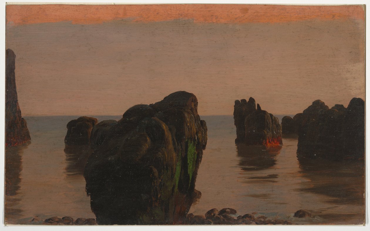 Tekening, Grand Manan Island, Canada, 1851-52 door Frederic Edwin Church