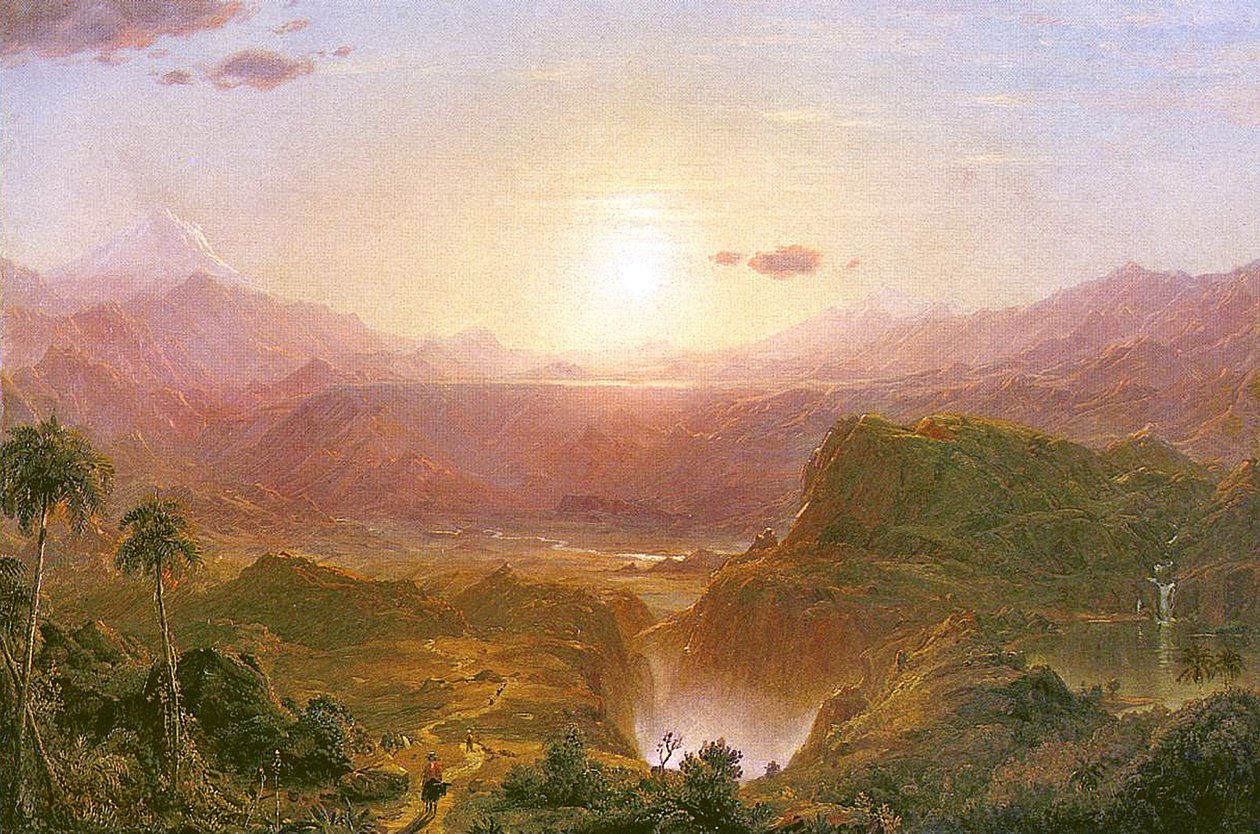 De Andes van Ecuador door Frederic Edwin Church