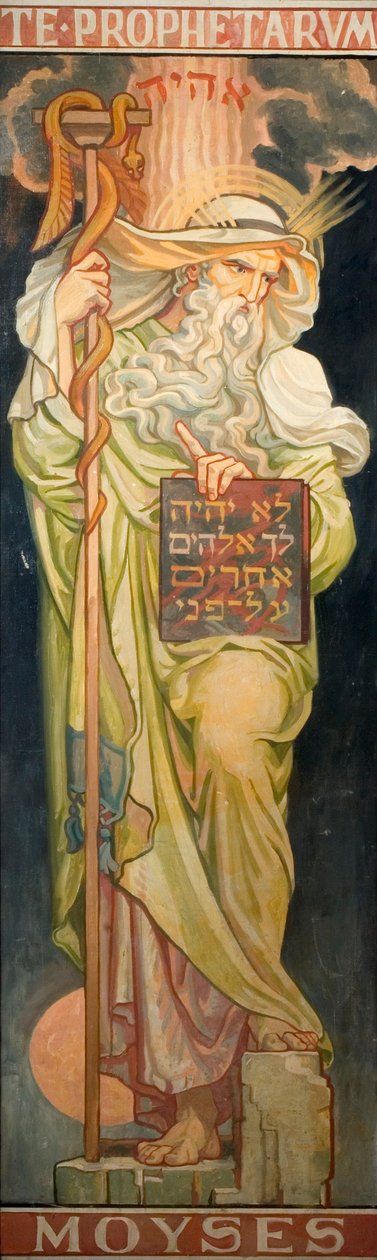 Profeten uit het Oude Testament: Mozes, c.1910 door Frederic James Shields