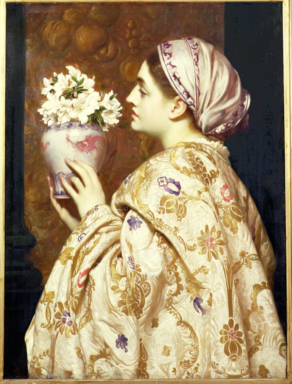 Een Adellijke Dame van Venetië, c.1865 door Frederic Leighton