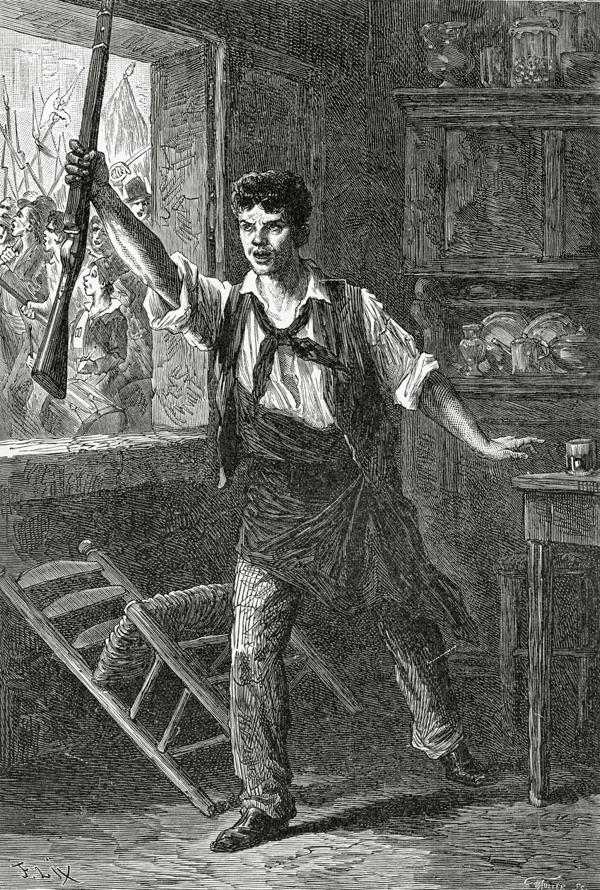 Le Parisien du Faubourg, 19e eeuw door Frederic Theodore Lix
