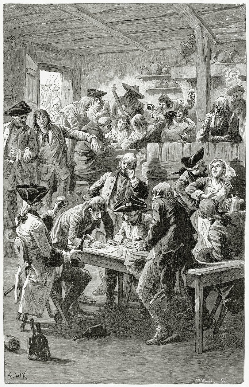 Quai de la Ferraille, 19e Eeuw door Frederic Theodore Lix