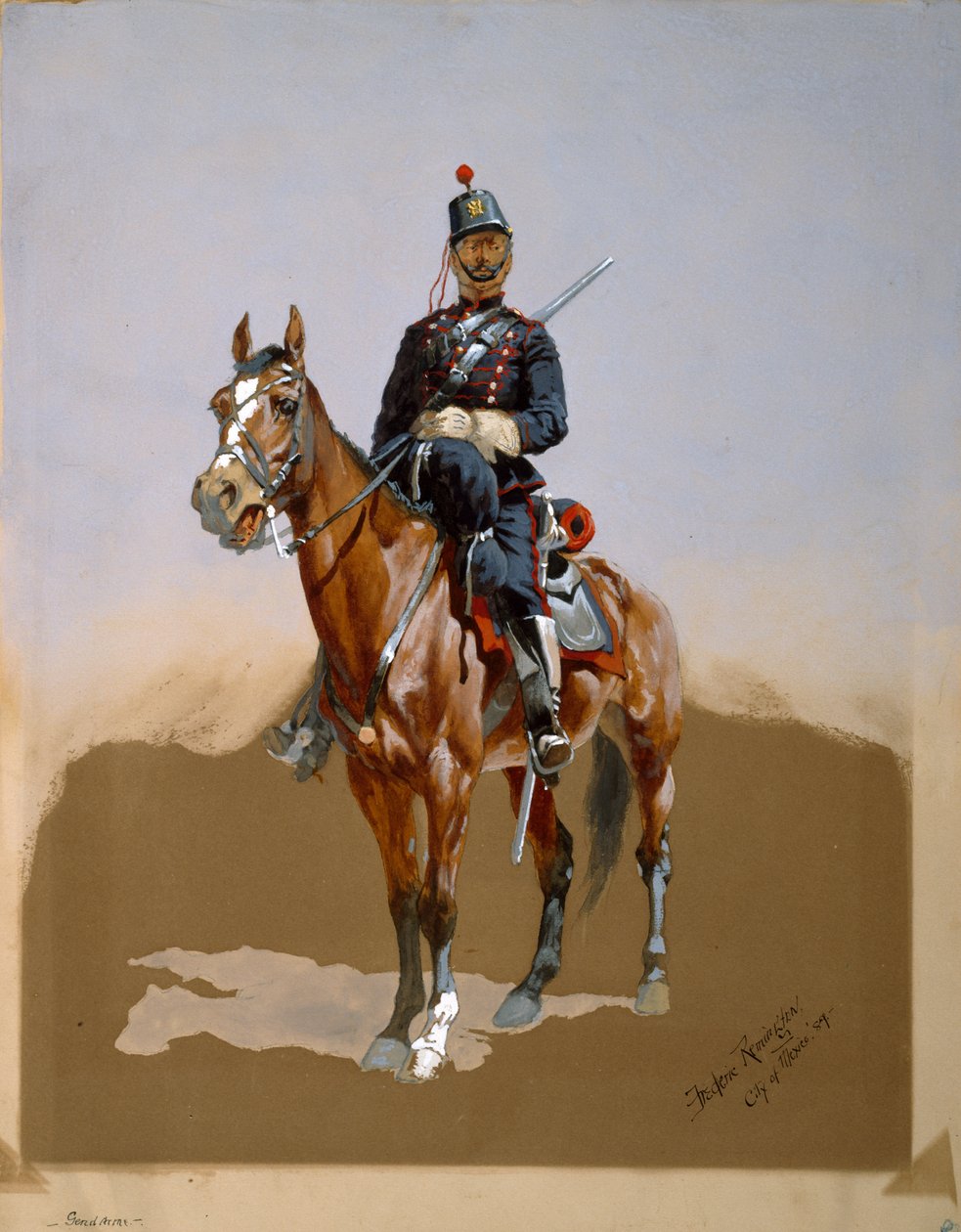 De Gendarme door Frederic Remington