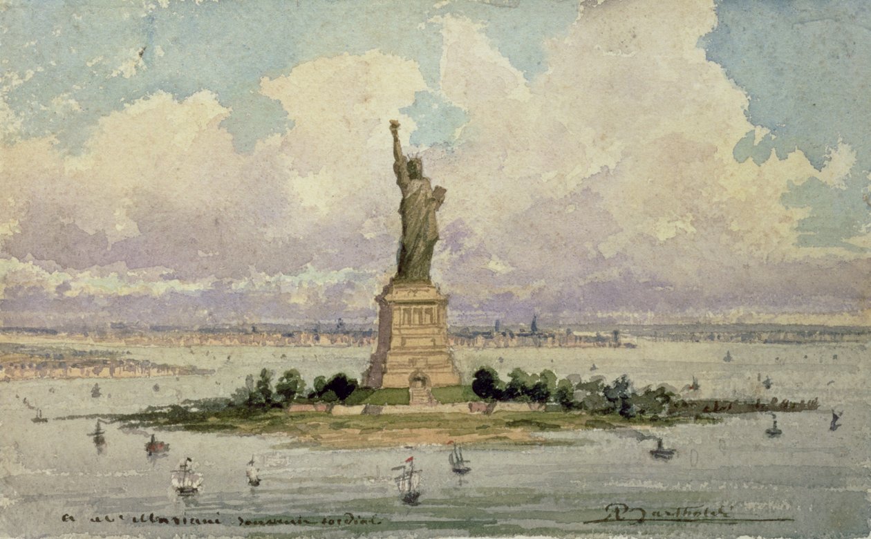 Het Vrijheidsbeeld door Frederic Auguste Bartholdi
