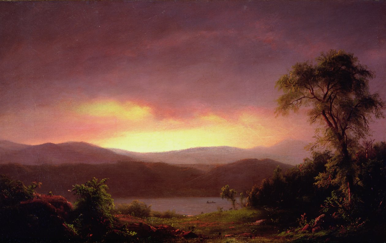 Een Catskill Landschap, c.1858-60 door Frederic Edwin Church