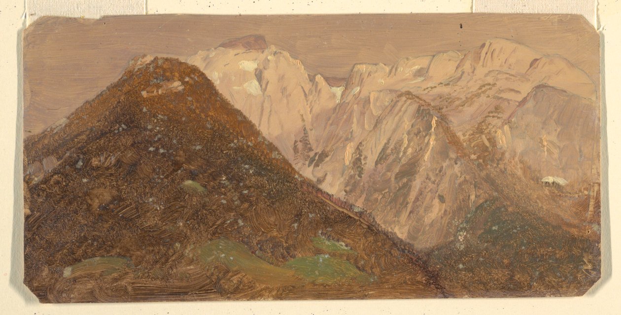 Alpenlandschap (waarschijnlijk Zwitserland) door Frederic Edwin Church