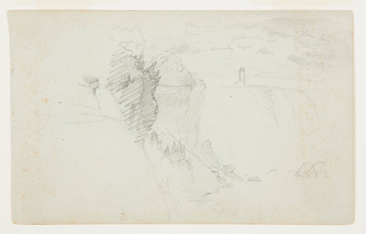 American Falls, Niagara-rivier door Frederic Edwin Church
