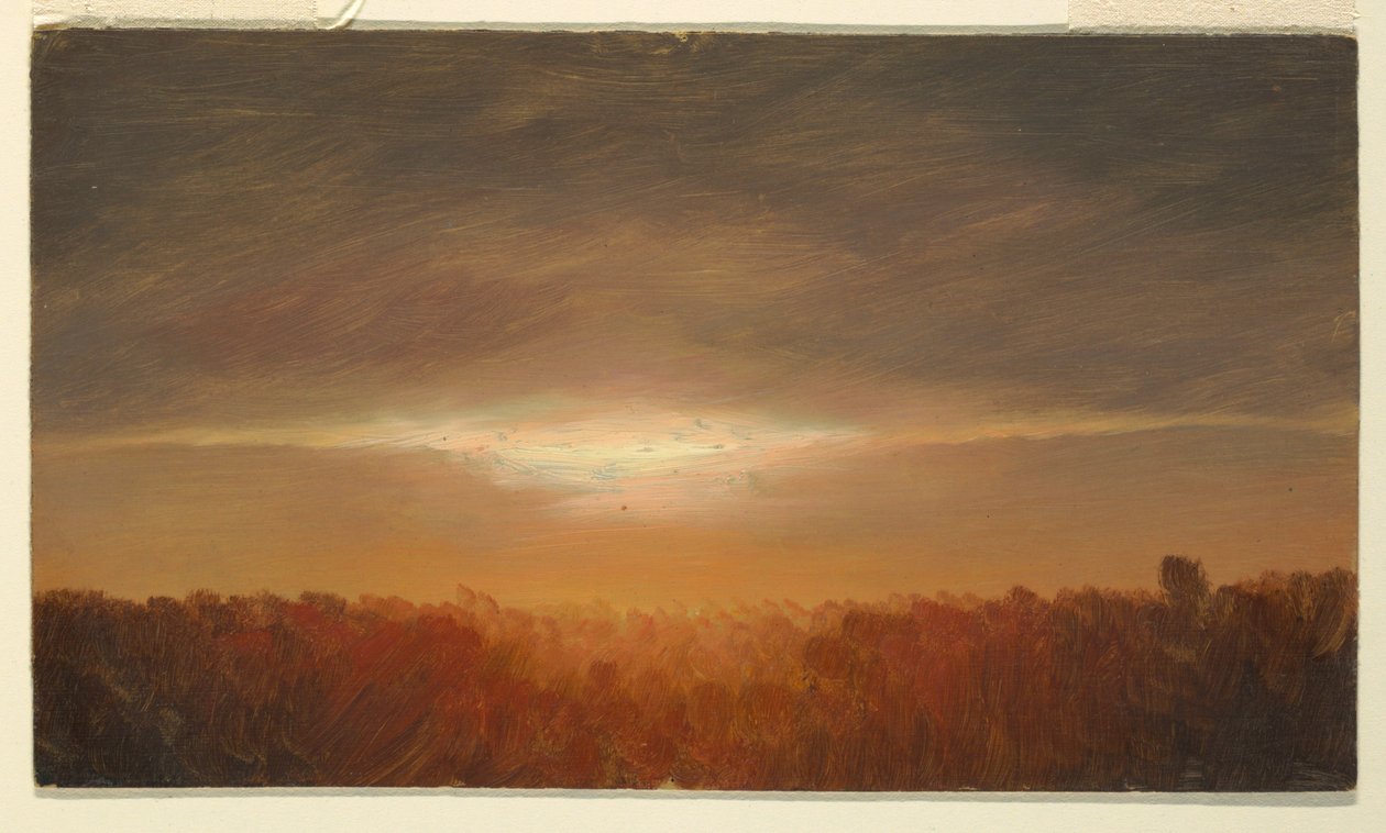 Tekening, Wolkenstudies, 1865 door Frederic Edwin Church