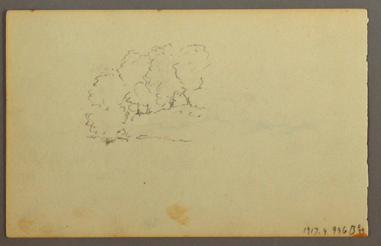 Tekening, Wolken, 1844 door Frederic Edwin Church